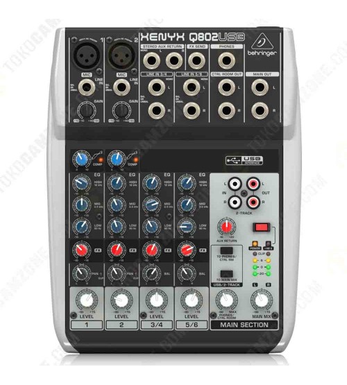 Behringer Xenyx Q802 USB 6 Channel Mixer